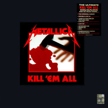 Kill 'Em All (Remastered) (Deluxe Boxset) (4LP/5CD/1DVD with book and patch)